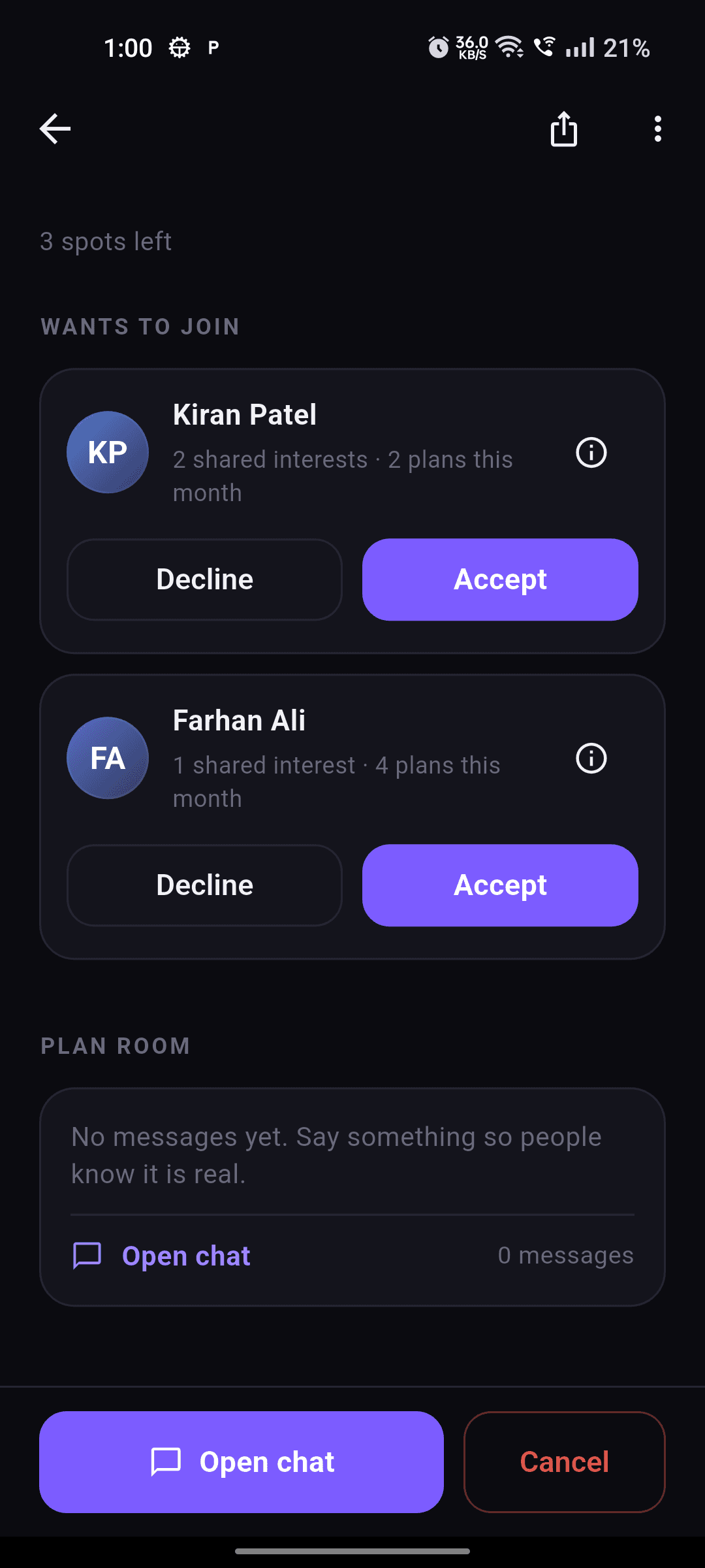 Notifications and inbox